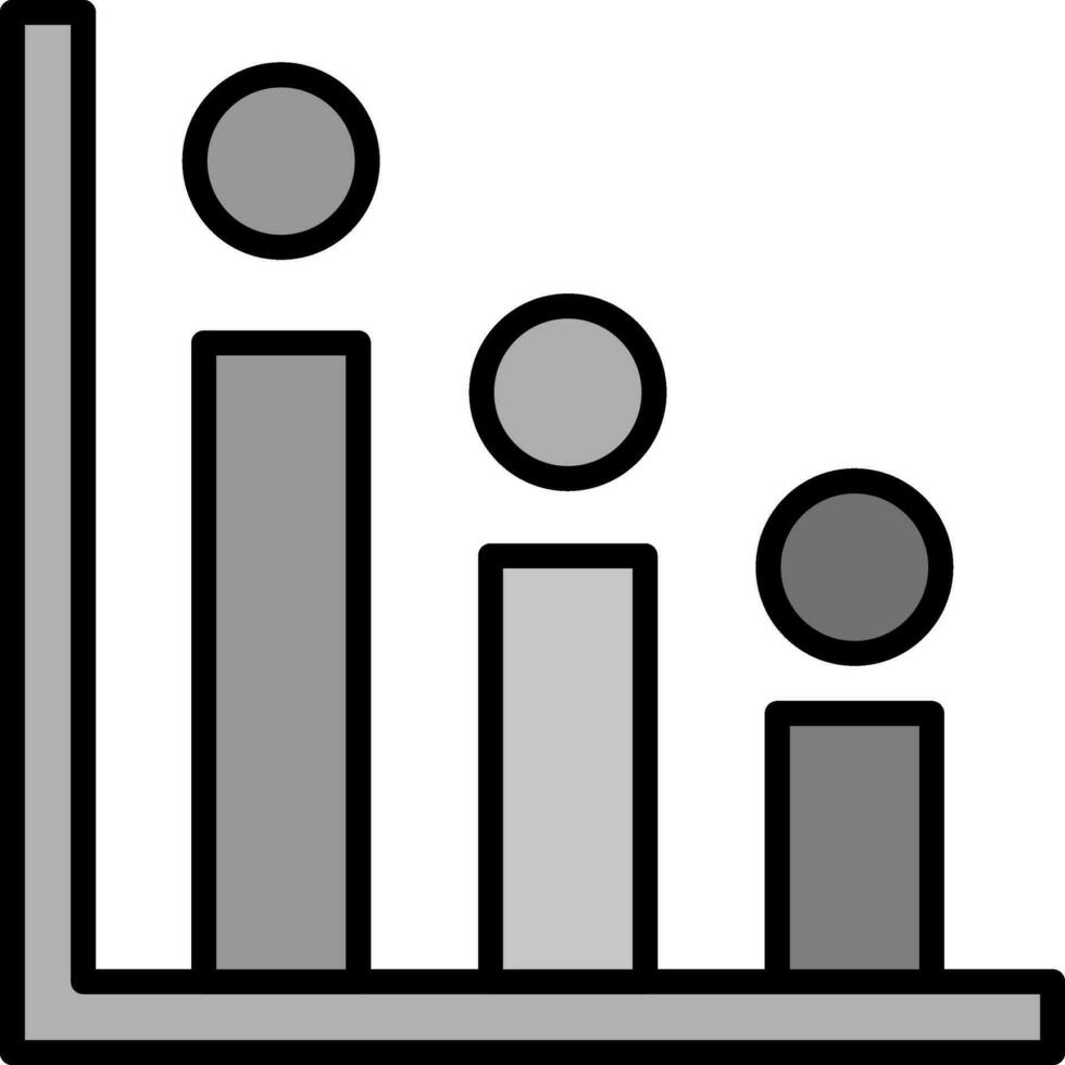 istogramma vettore icona