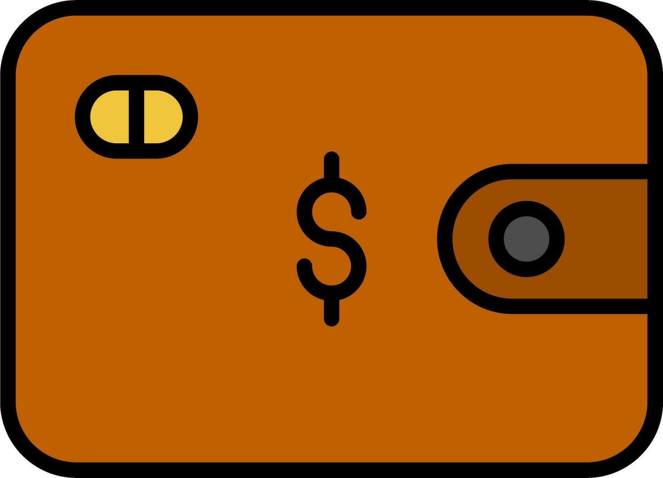 icona di vettore del portafoglio