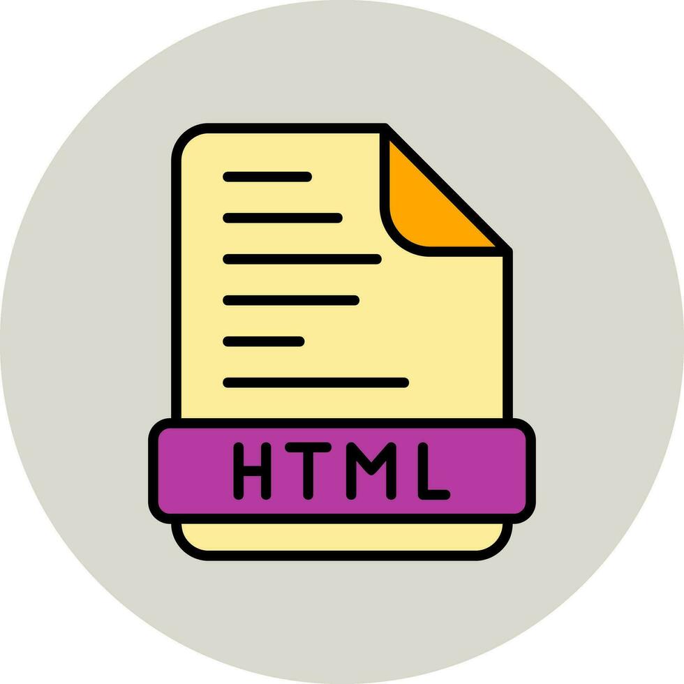 html vettore icona