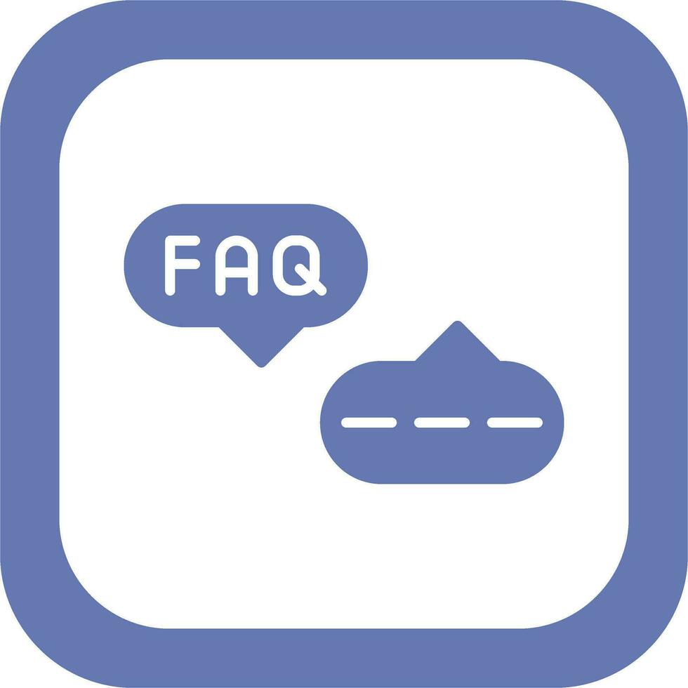 FAQ vettore icona