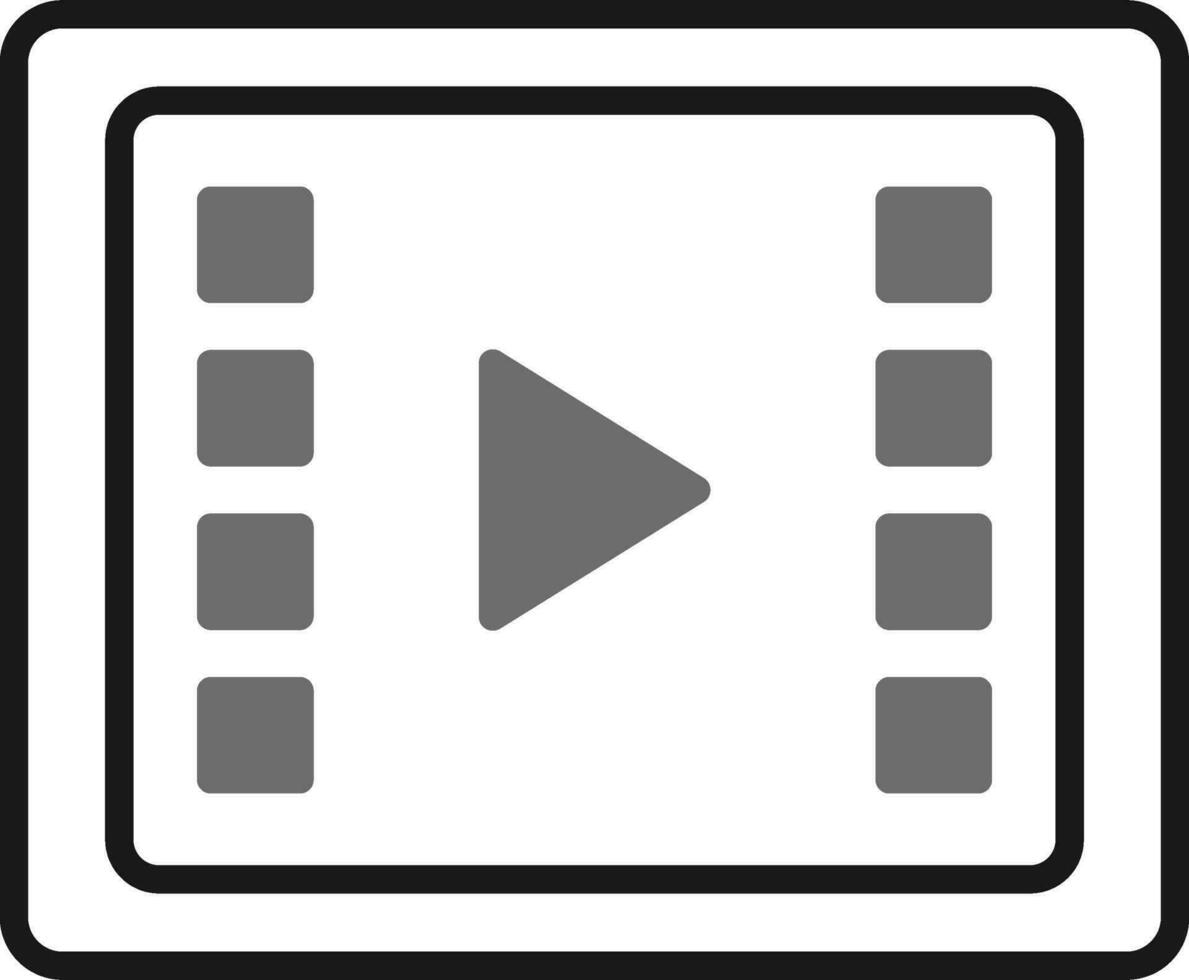 video in lavorazione vettore icona