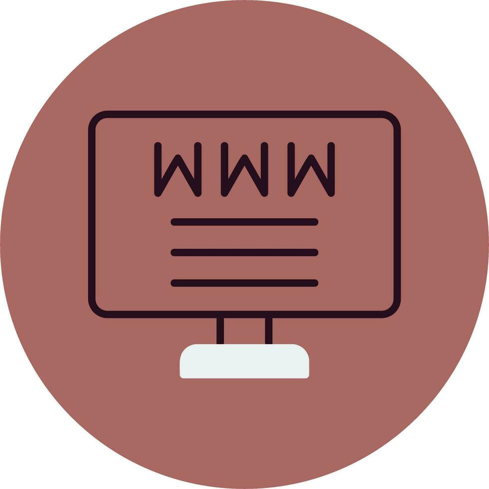 sito web vettore icona