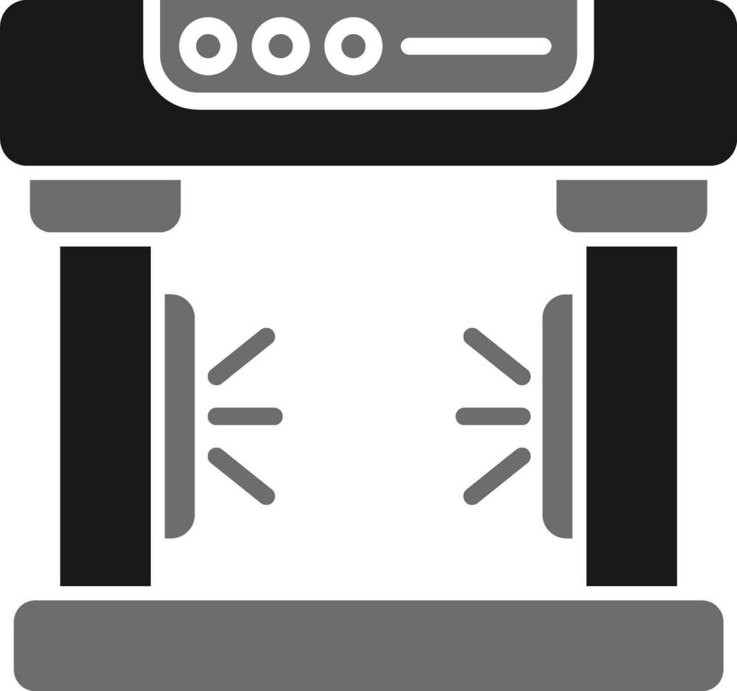 metallo rivelatore vettore icona