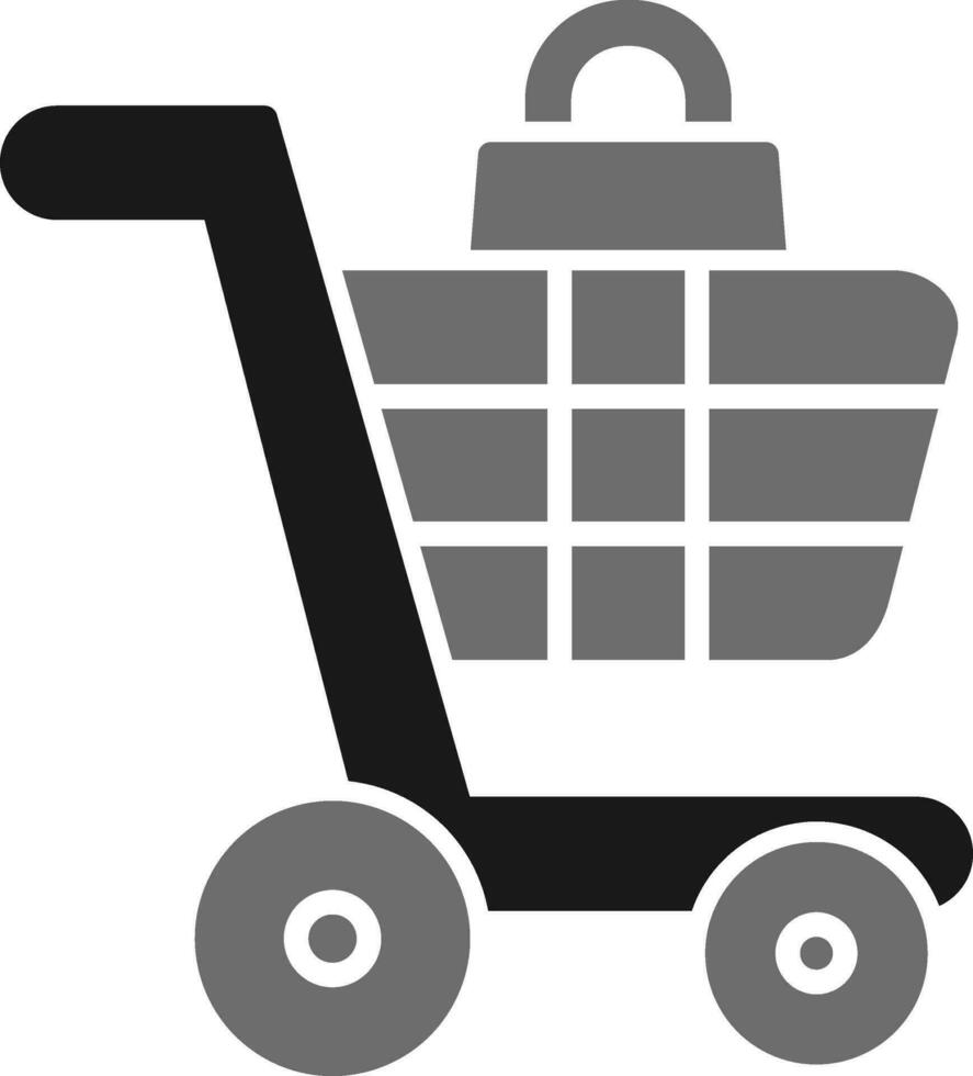 shopping carrello vettore icona