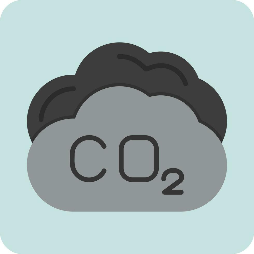 carbonio biossido vettore icona