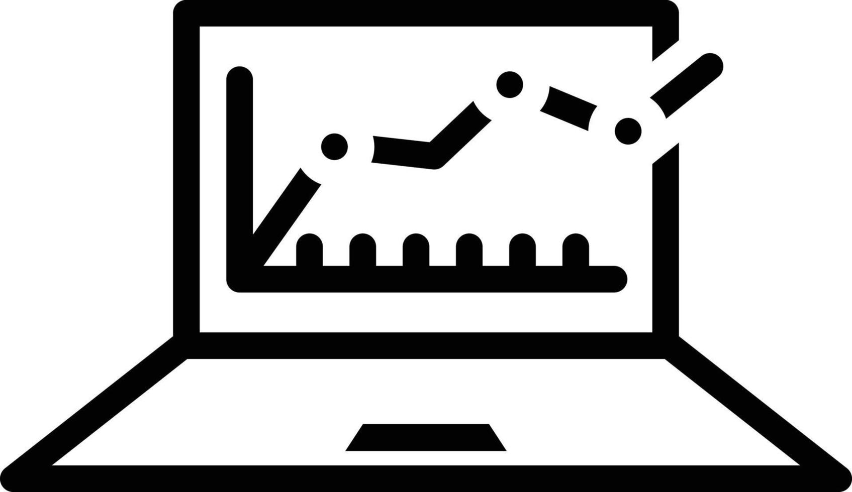 icona della linea per la strategia di marketing vettore