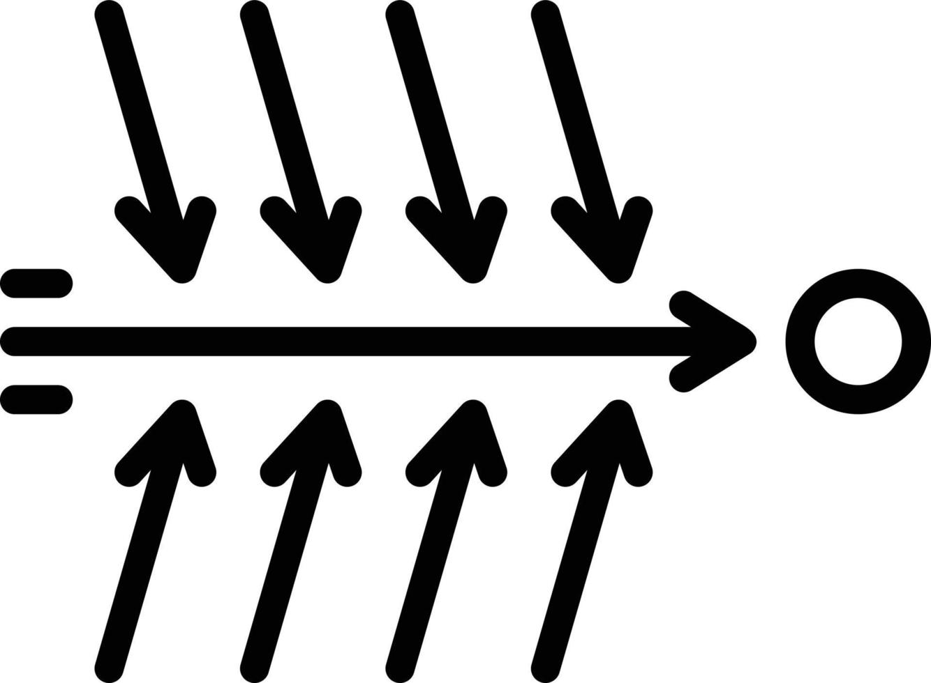 icona della linea per causa vettore