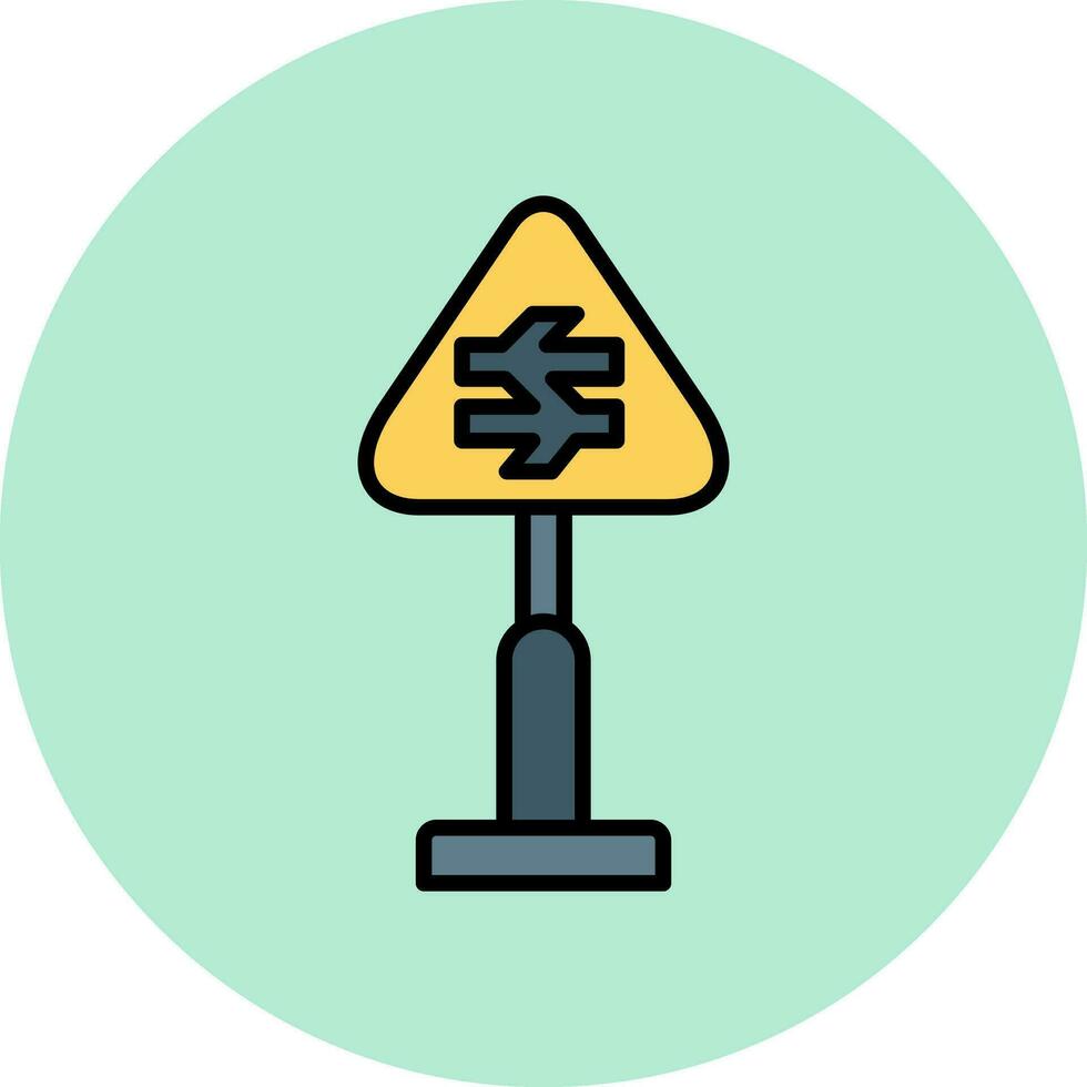 traffico cartello vettore icona