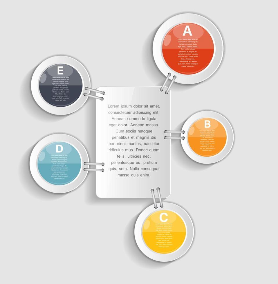 modelli di infografica per illustrazione vettoriale di affari.