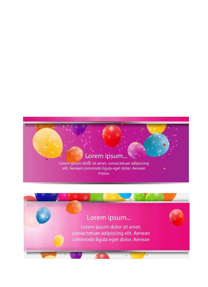 colore lucido palloncini carta sfondo illustrazione vettoriale