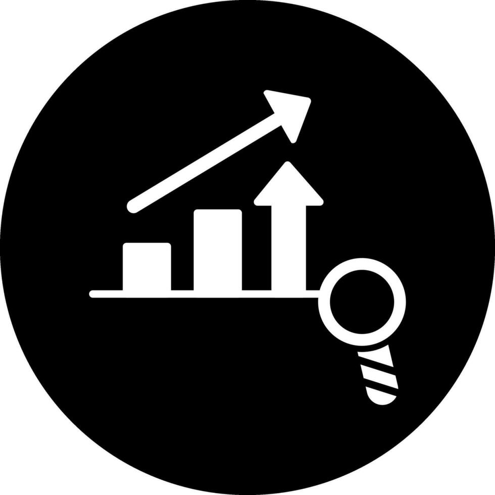 mercato analisi vettore icona