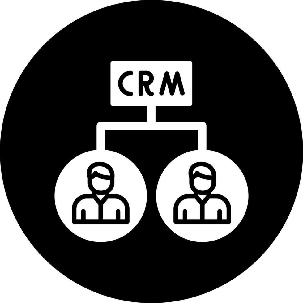 crm vettore icona