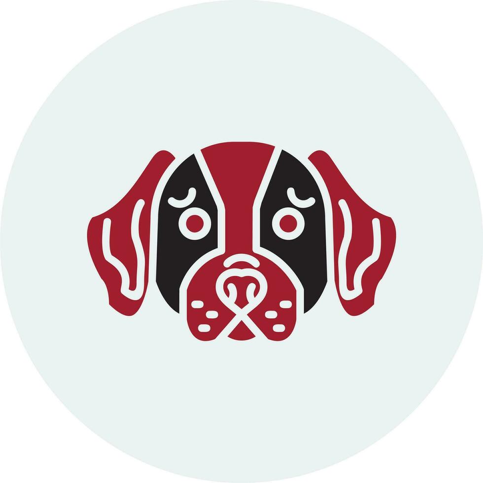 bassetto cane da caccia vettore icona