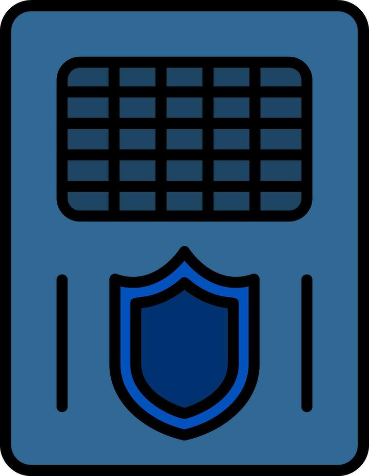 polizia scudo vettore icona