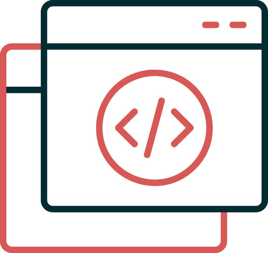 Software sviluppo vettore icona