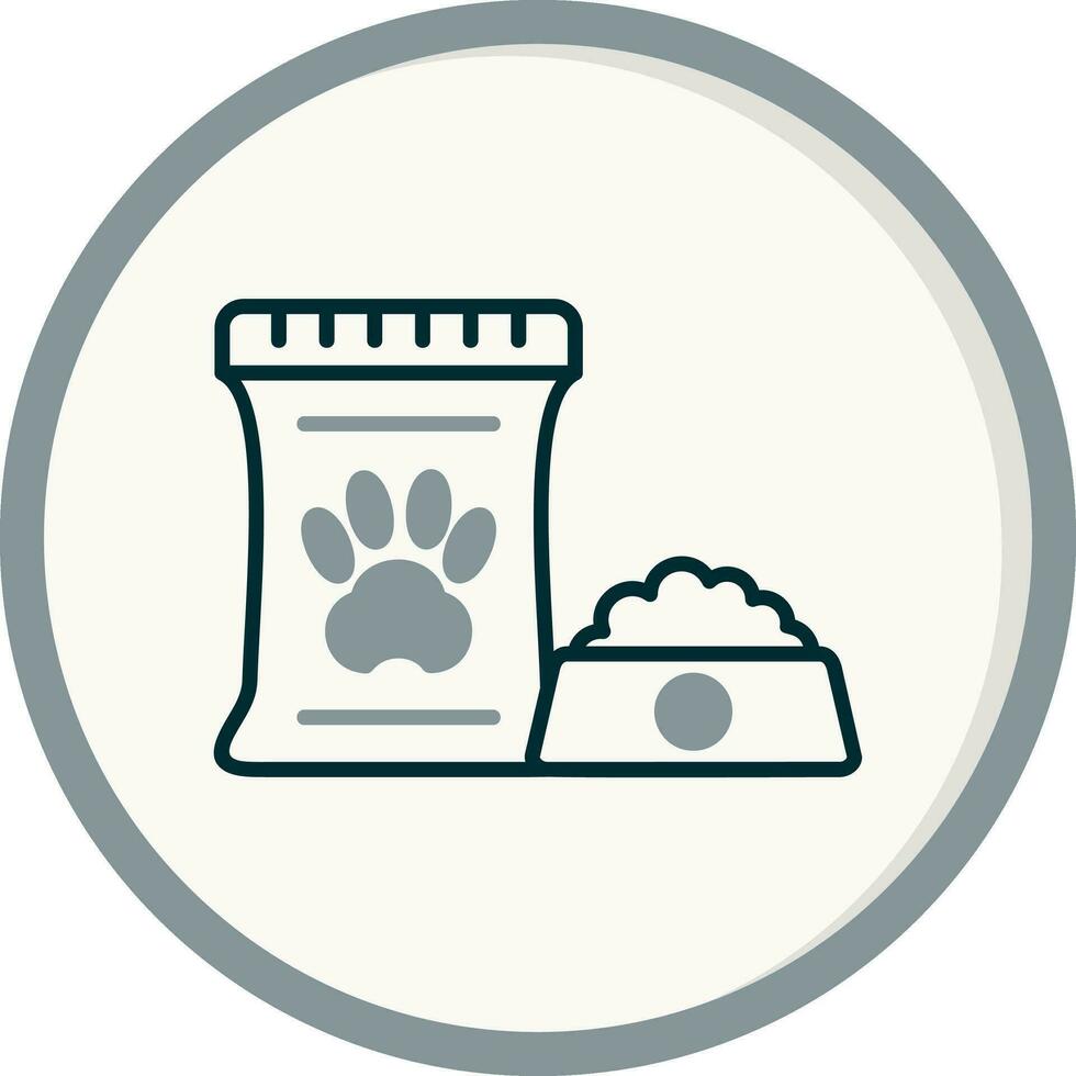 icona del vettore di cibo per animali domestici