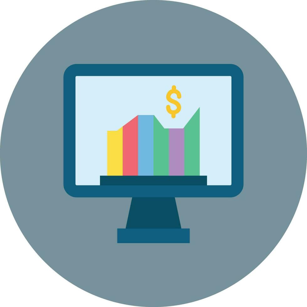 mercato statistica vettore icona