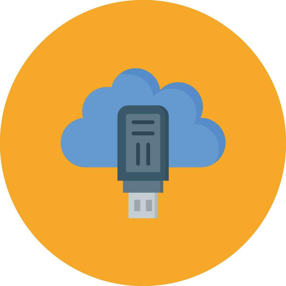 nube USB vettore icona
