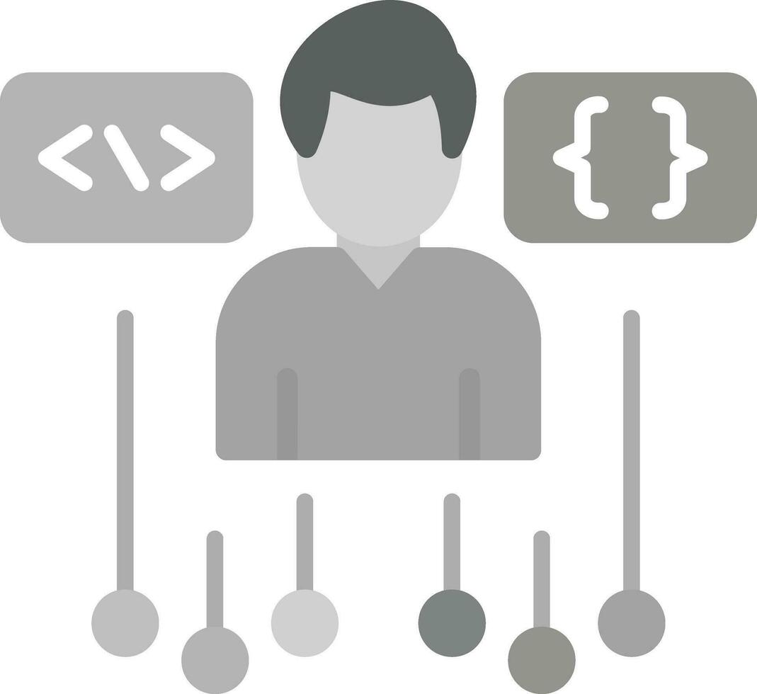 programmazione abilità vettore icona