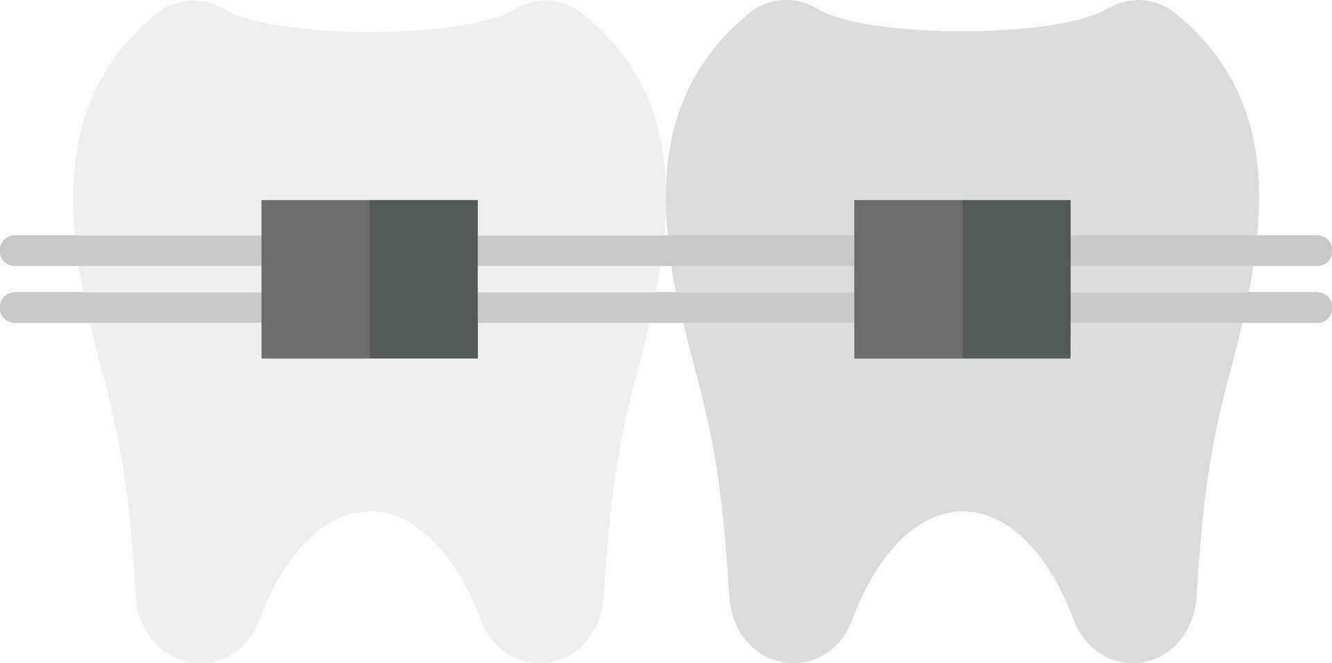 dente bretelle vettore icona