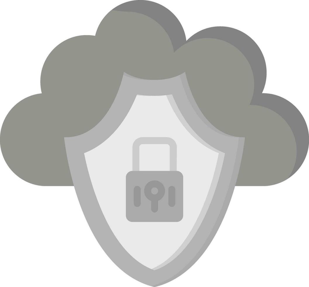 nube sicurezza vettore icona