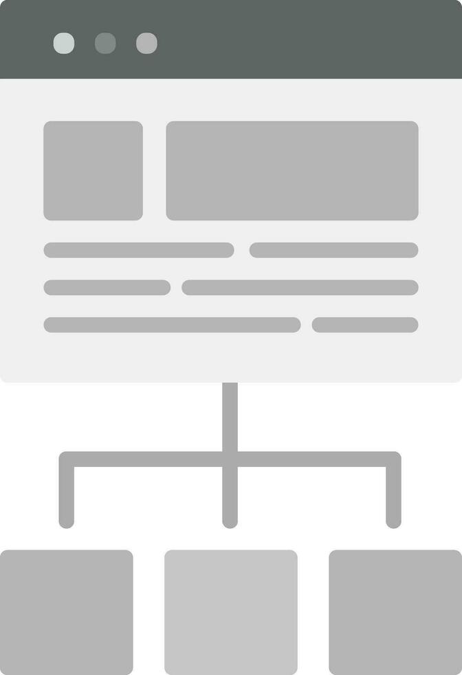 sito web struttura vettore icona