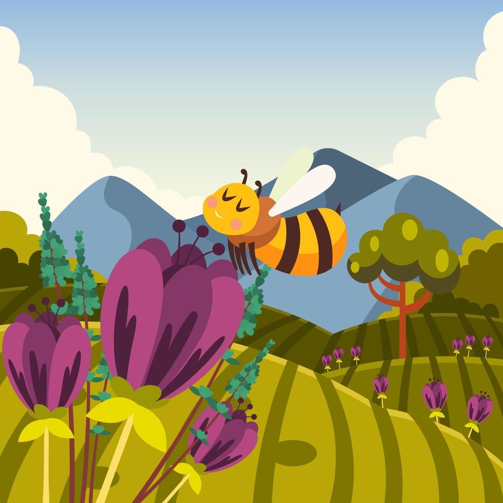 proteggi le piccole api che creano il miele che amiamo vettore