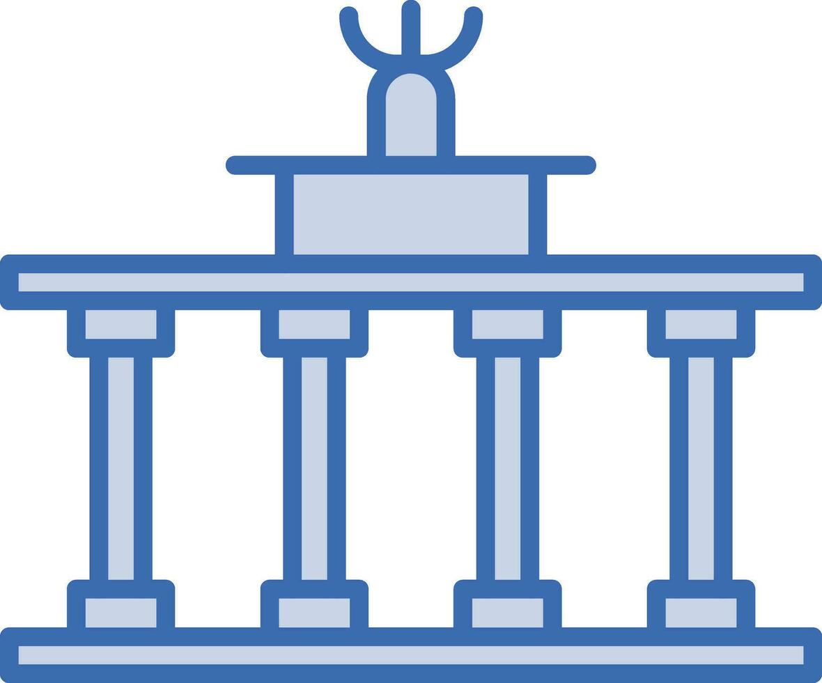 Brandeburgo cancello vettore icona
