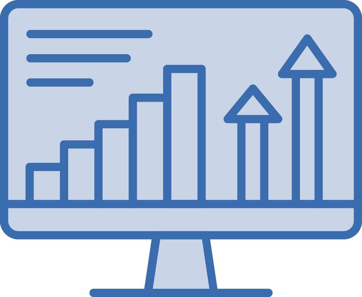 sito web statistica vettore icona