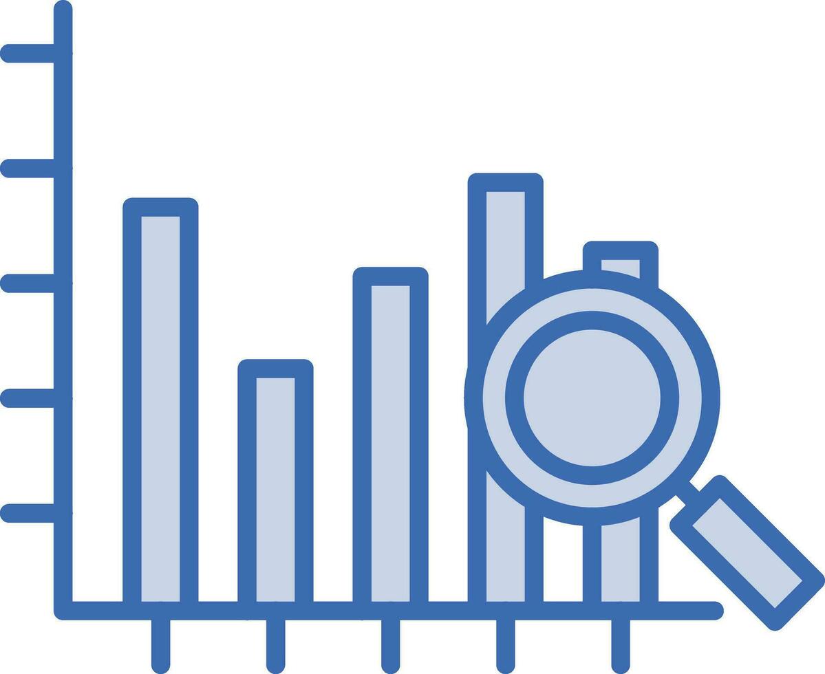 ricerca statistica vettore icona