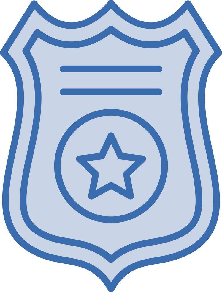 polizia distintivo vettore icona