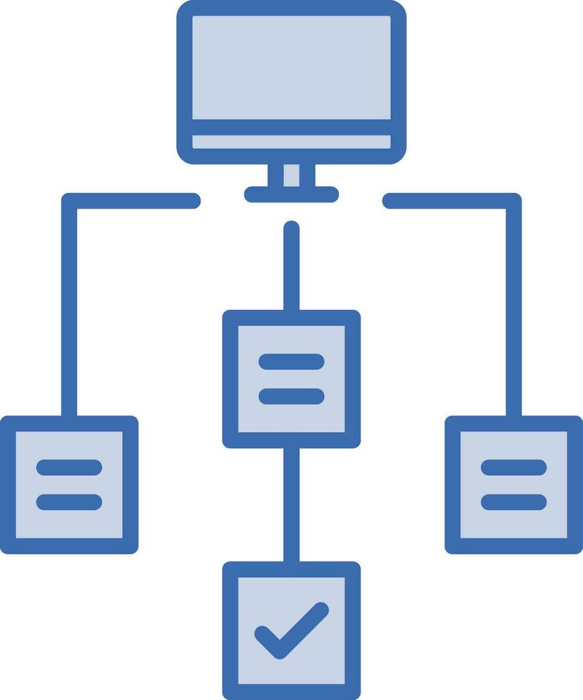 icona di vettore del flusso di lavoro