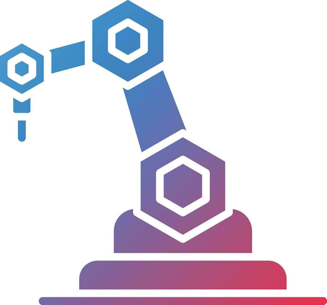 robotica braccio vettore icona