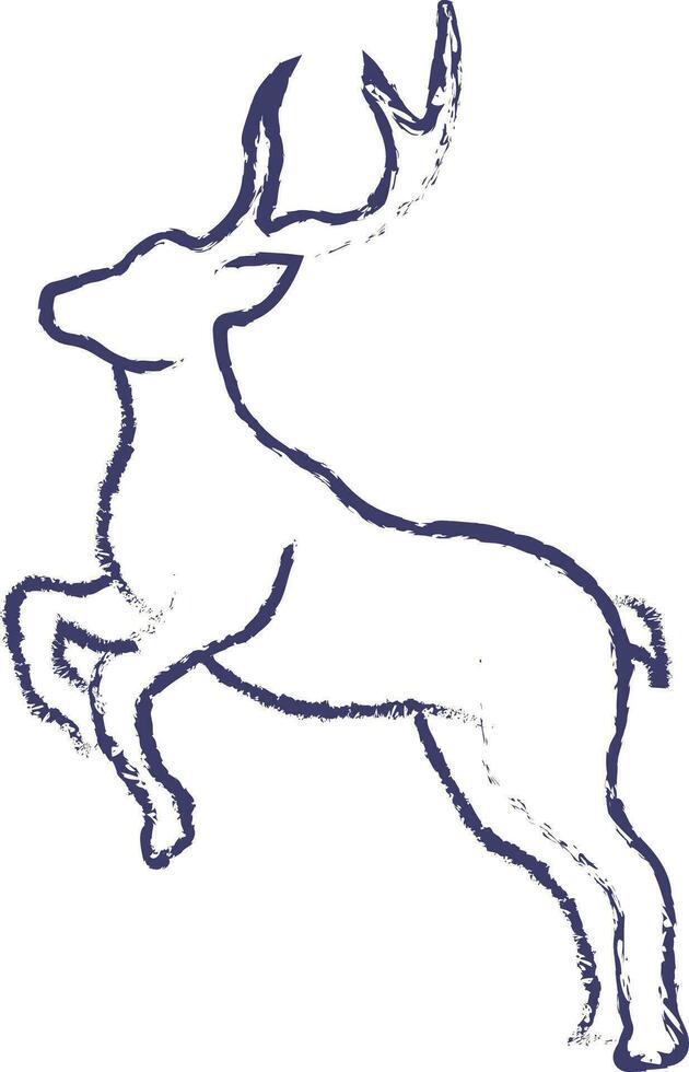 cervo mano disegnato vettore illustrazione