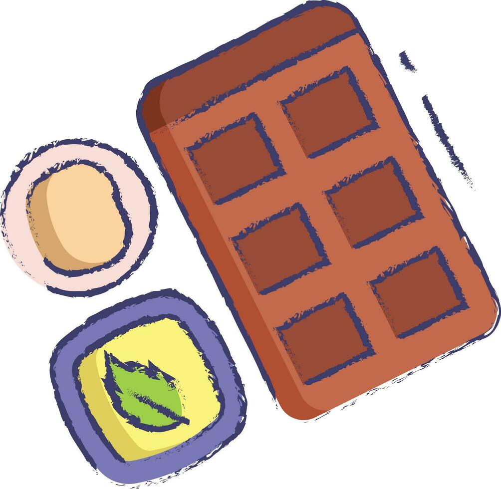 bambino cibo scatola mano disegnato vettore illustrazione