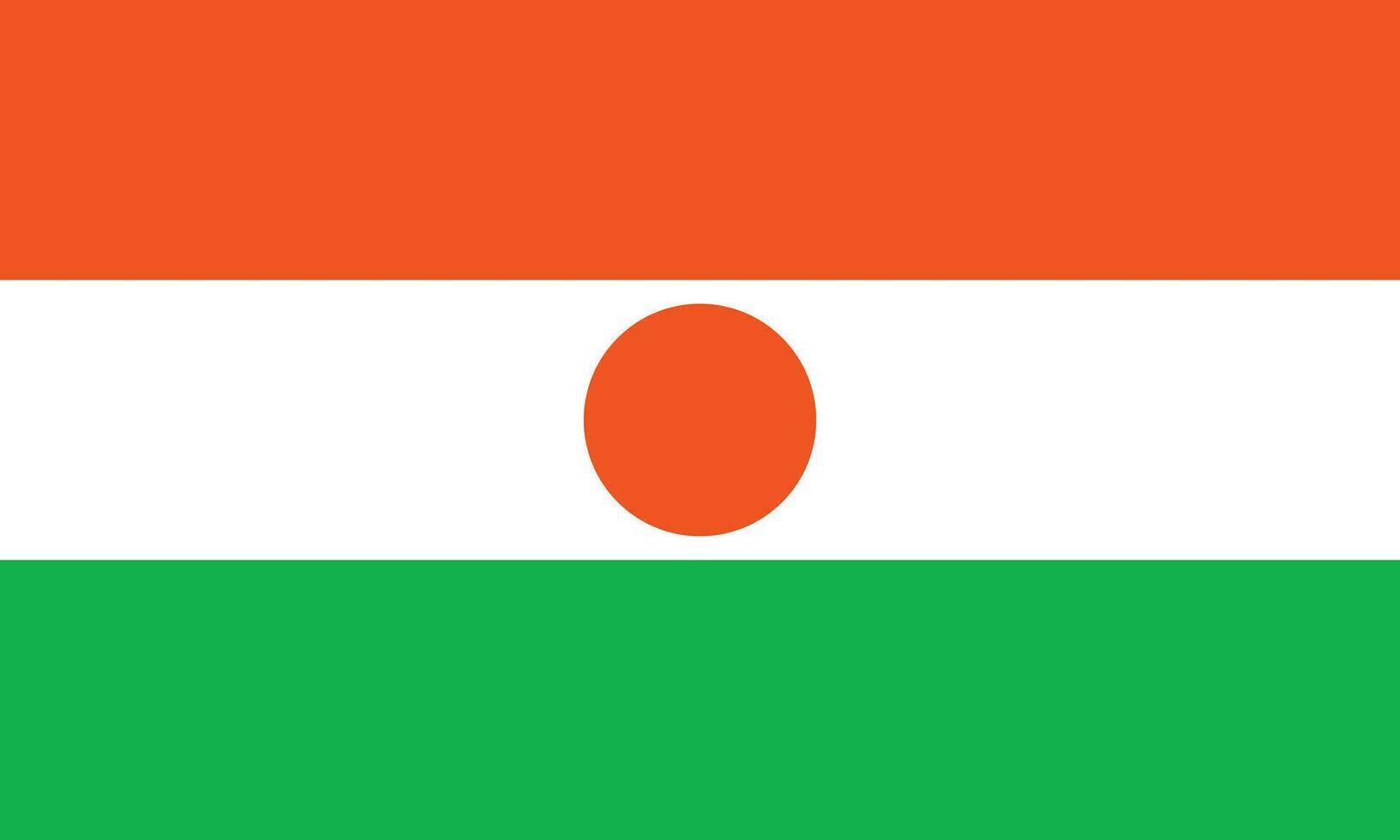 piatto illustrazione di Niger bandiera. Niger bandiera design. vettore