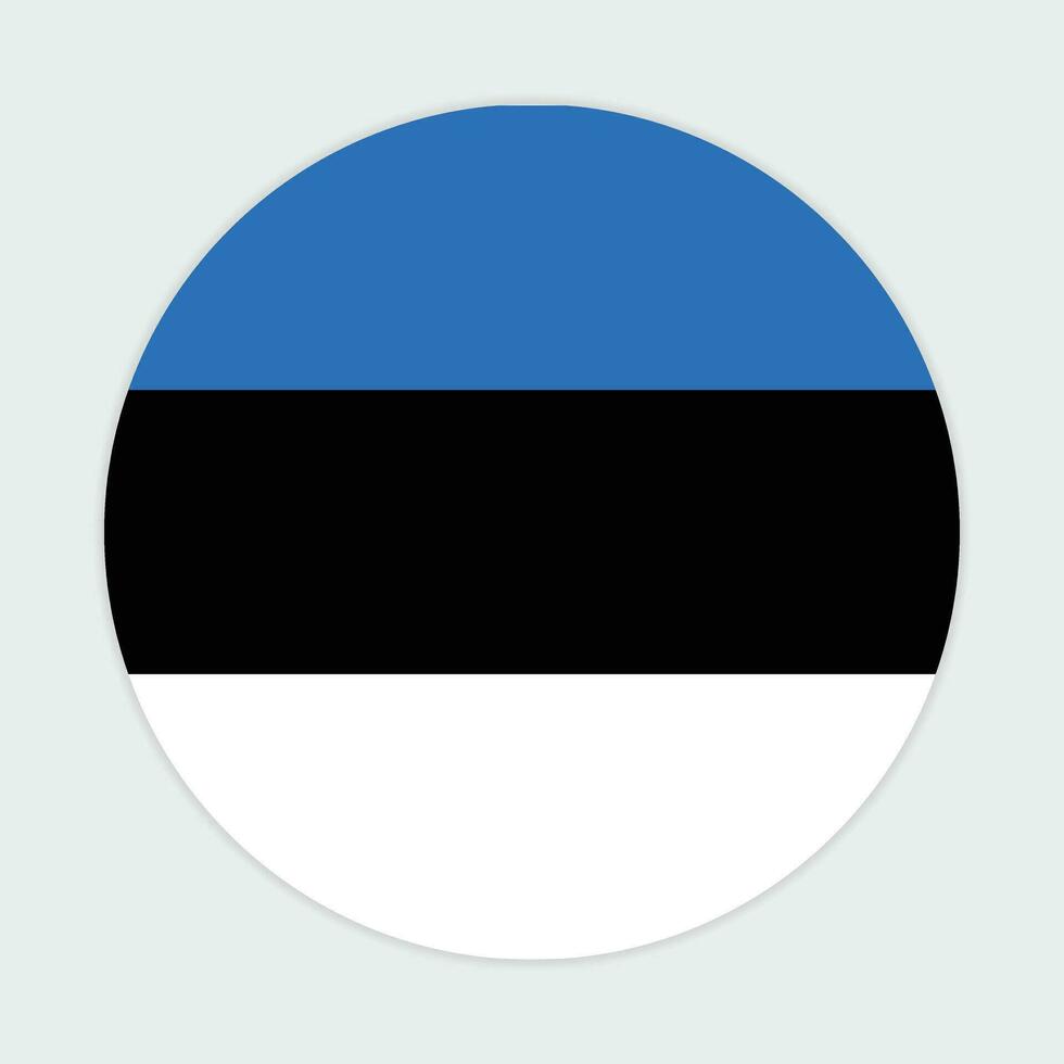Estonia bandiera vettore icona design. Estonia cerchio bandiera. il giro di Estonia bandiera.