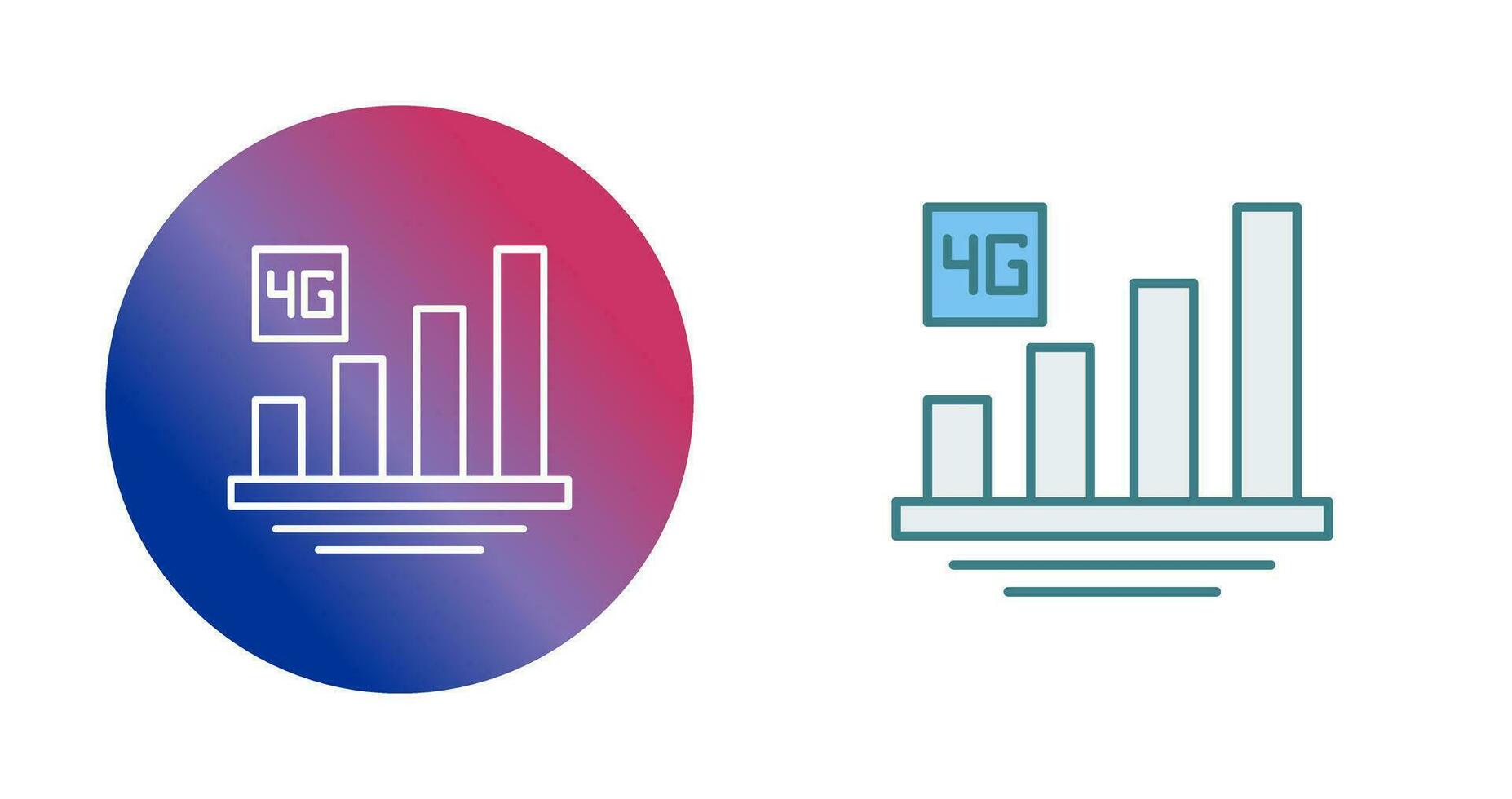 4g vettore icona