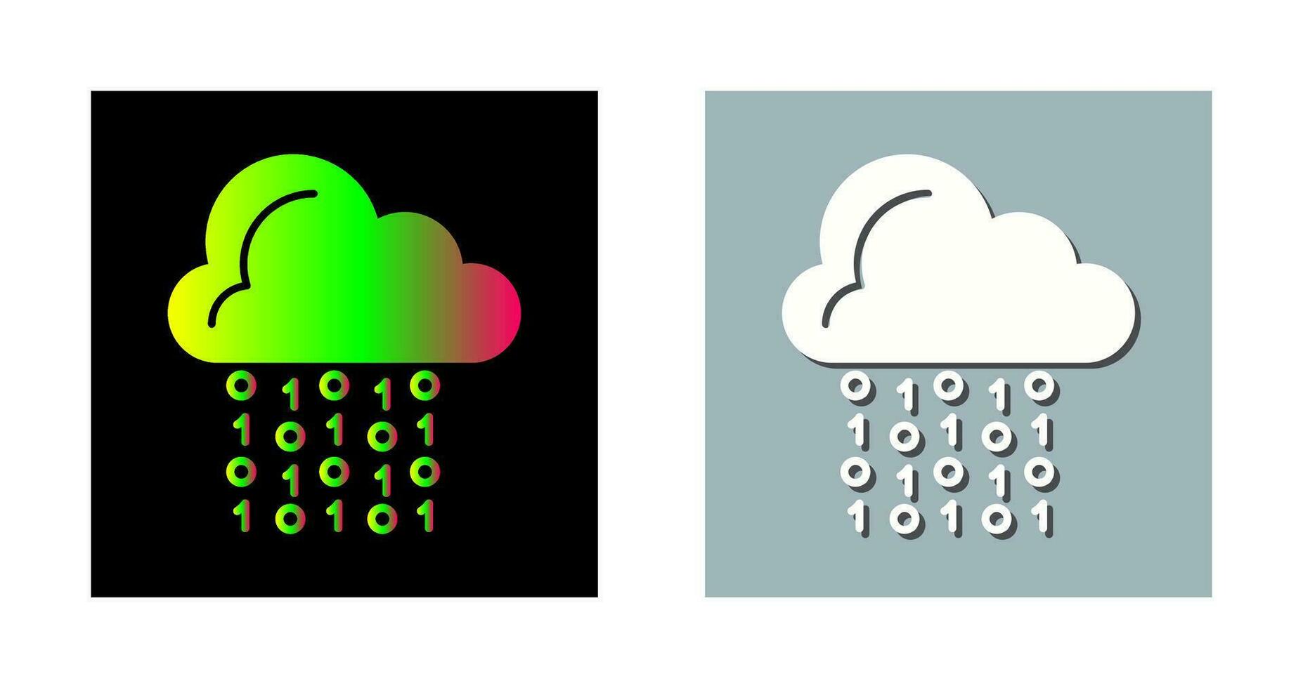 nube codifica vettore icona