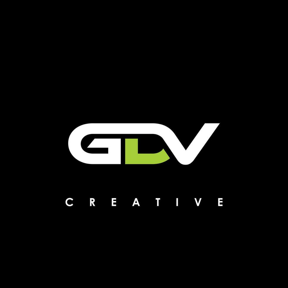 gdv lettera iniziale logo design modello vettore illustrazione