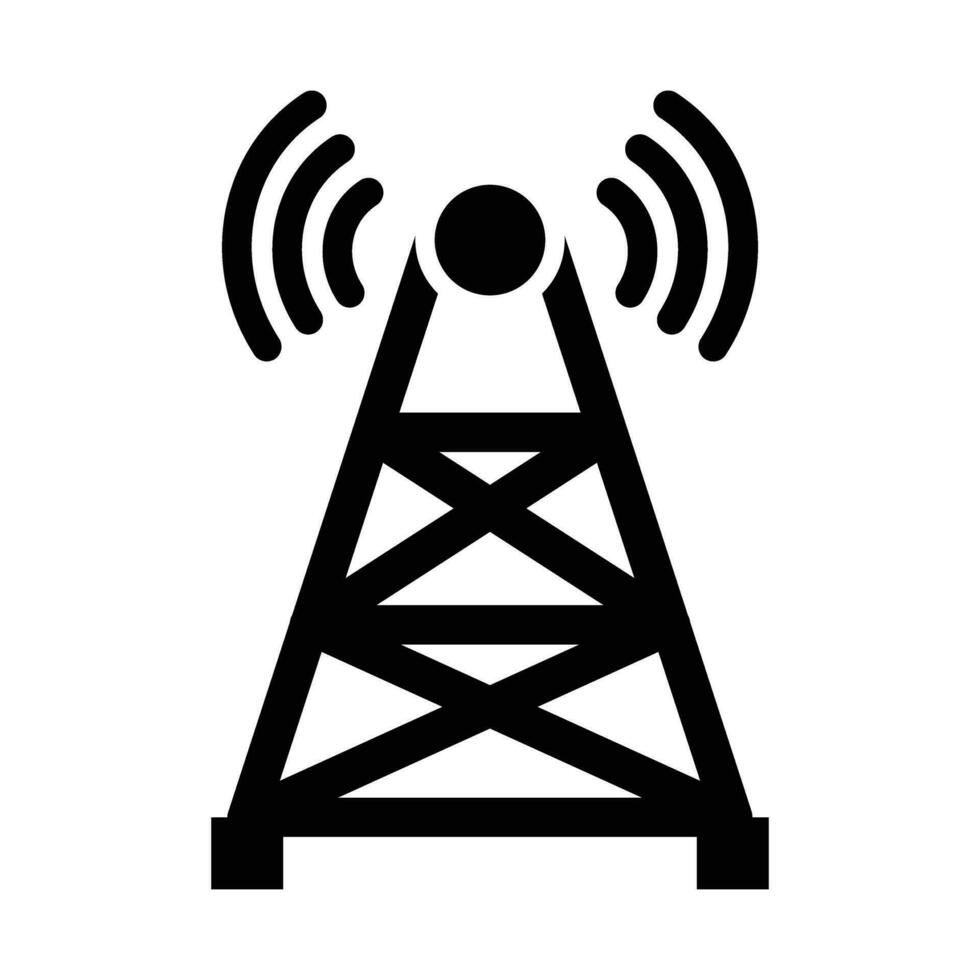 antenna vettore glifo icona per personale e commerciale uso.