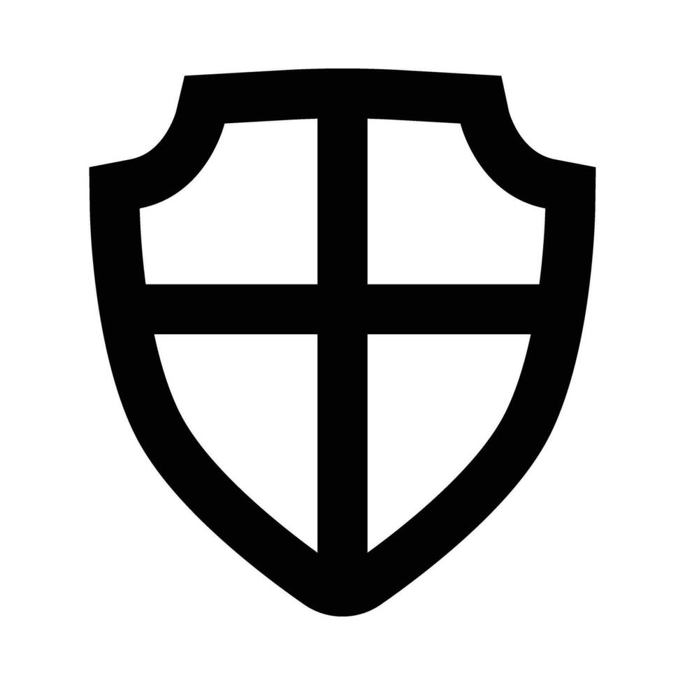scudo vettore glifo icona per personale e commerciale uso.