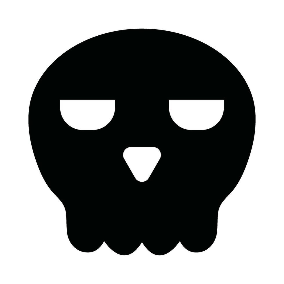 cranio vettore glifo icona per personale e commerciale uso.