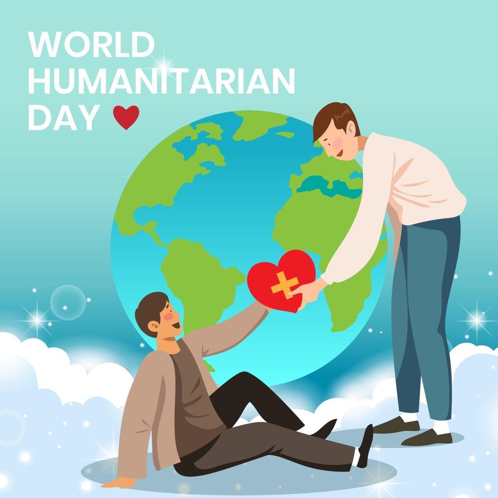 giornata mondiale umanitaria vettore