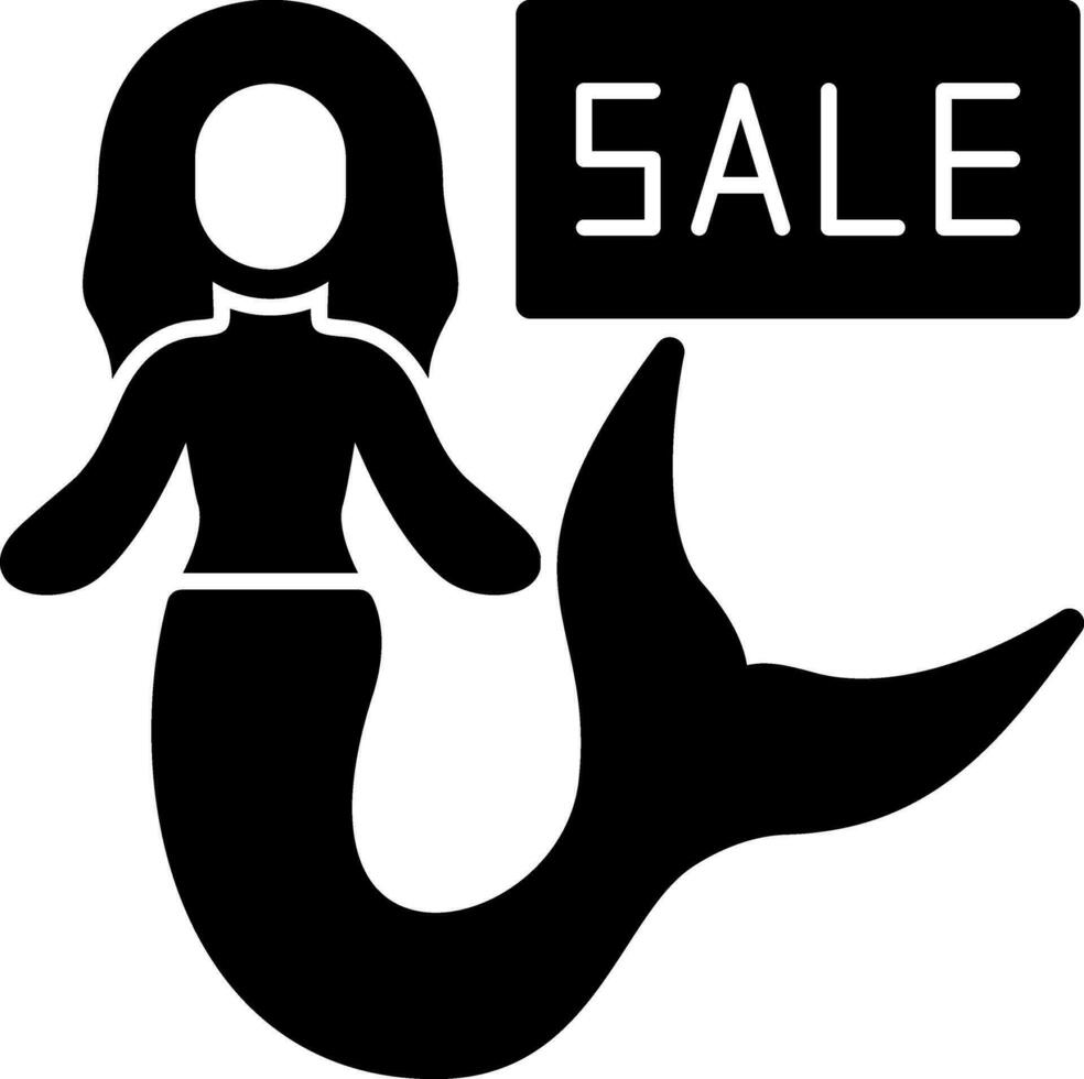 vendita sirena vettore icona design