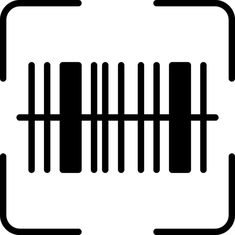 codice a barre scanner vettore icona design
