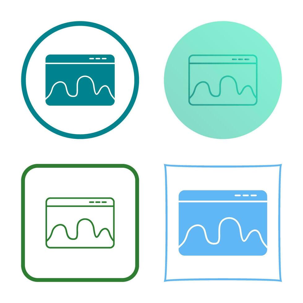 pagina web statistica vettore icona