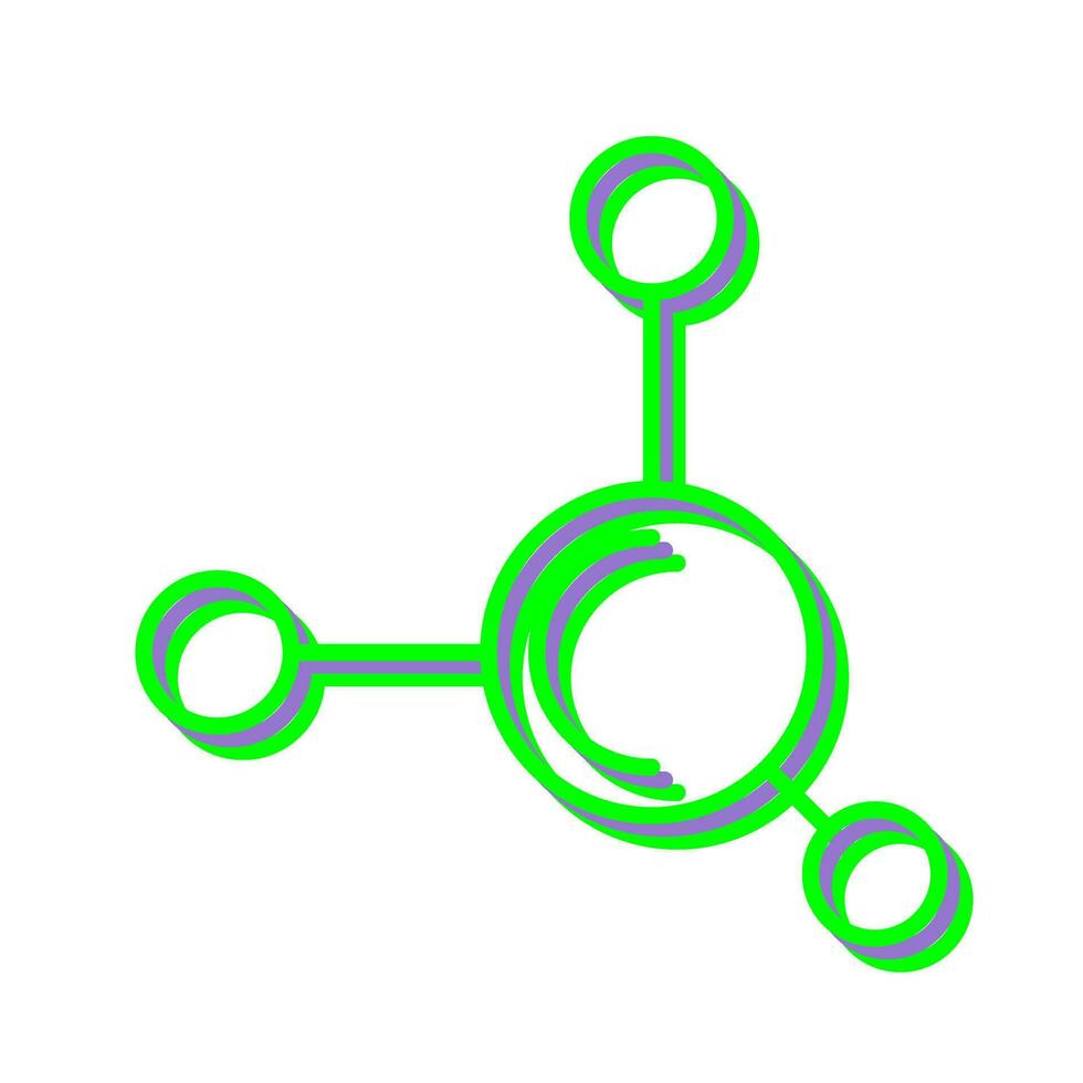 icona del vettore della molecola