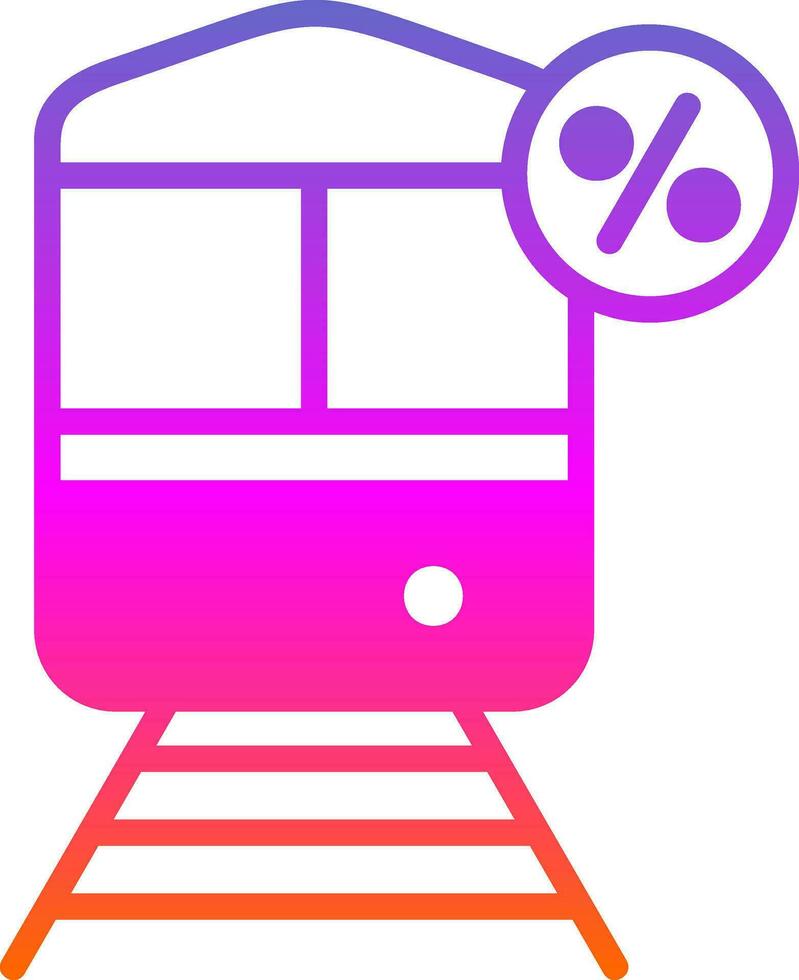 scontato treno vettore icona design