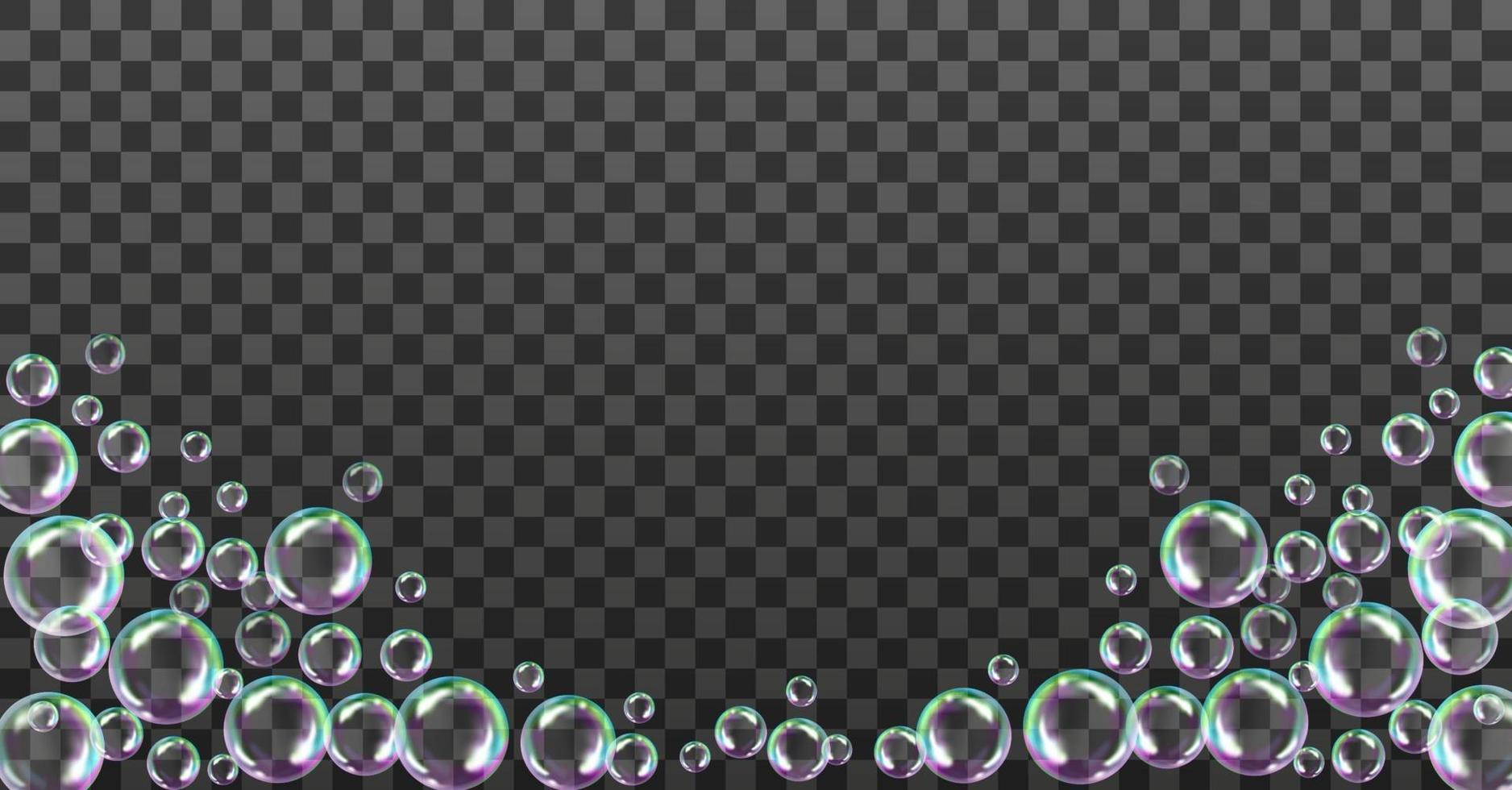 illustrazione vettoriale di bolle di sapone